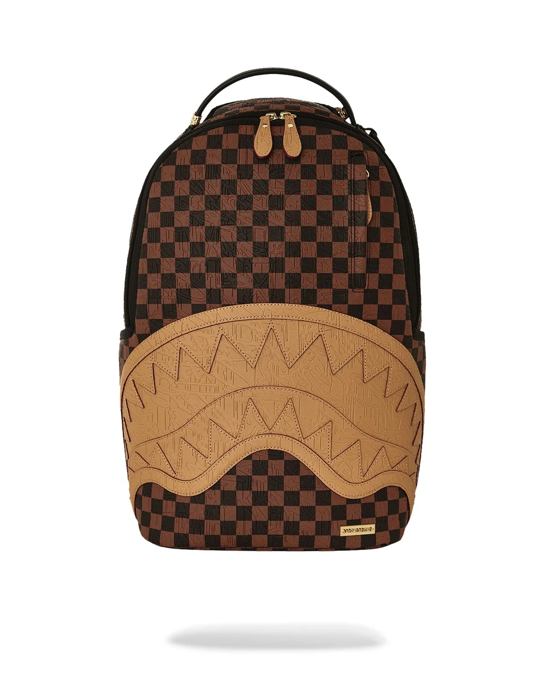 SPRAYGROUND ZAINO EMBOSSED CHECK BROWN - MARRONE - 910B8592NSZ