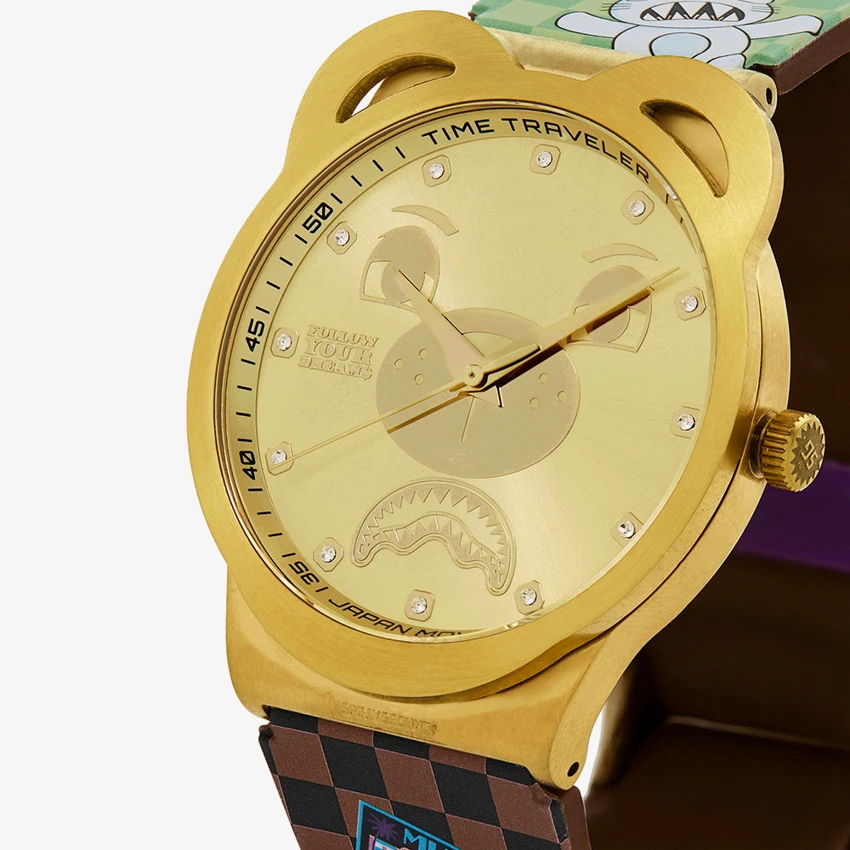 SPRAYGROUND OROLOGIO GLOBAL MOGUL - ORO - 910Z760NSZ