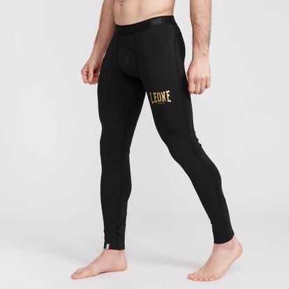 LEONE LEGGINGS  DNA   - NERO/ORO- ABX714-01