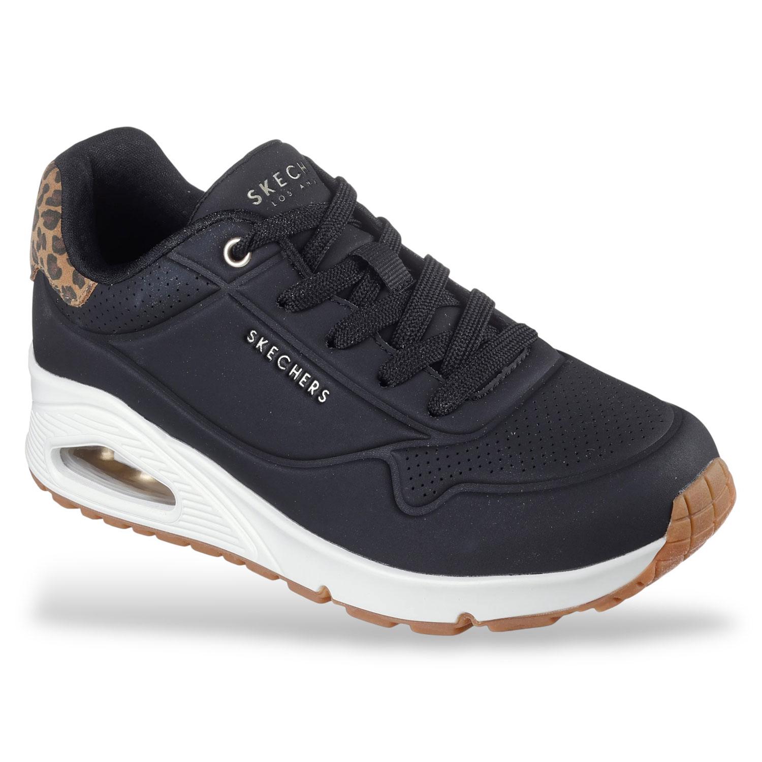 SKECHERS JUNGLE NITE - NERO - 177093-BKLD
