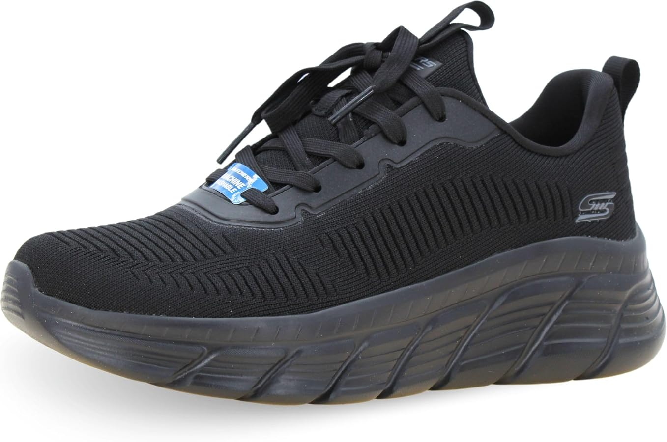 SKECHERS BOBS FLEX HI - NERO- 117385-BBK