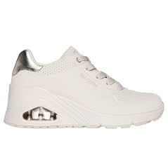 SKECHERS  WEDGE HI STEPS- BEIGE- 177520-OFWT