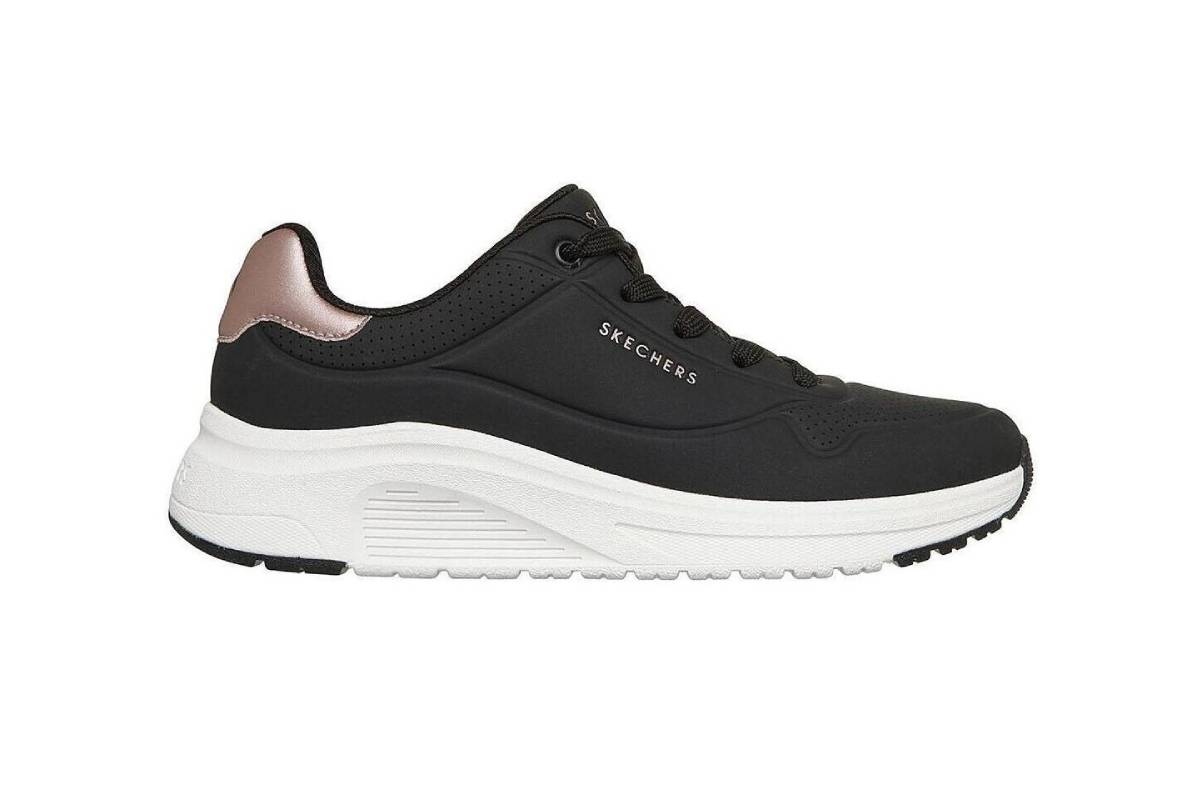SKECHERS UNO LITE 2- NERO/ROSA- 190265-BLK